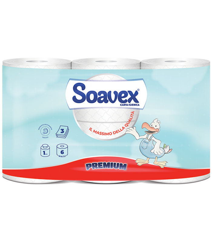 Soavex Premium 1kg - toaletný papier 3 vrstvový